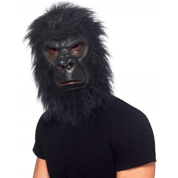 Máscara  Gorila negro adulto