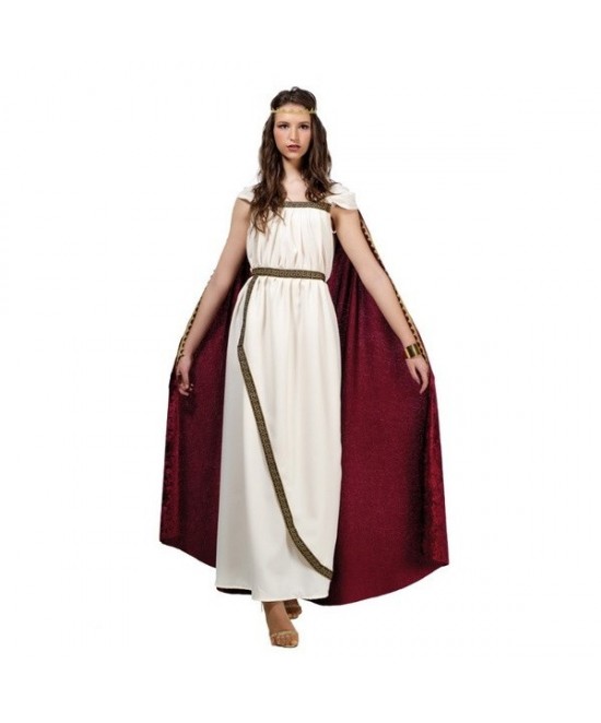Disfraz Romana largo con capa mujer