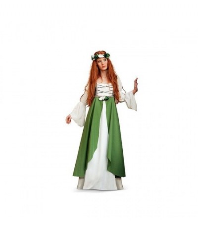 Disfraz Clarisa Medieval verde mujer
