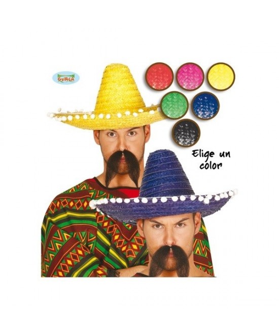 Sombrero Mejicano mediano 45cm colores