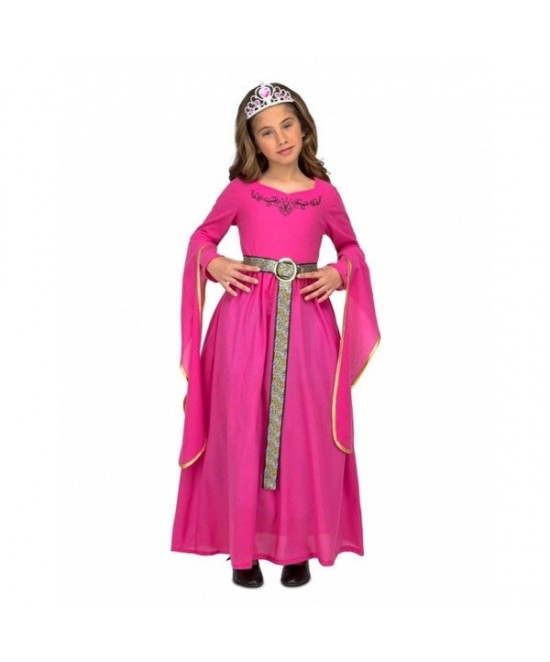 Disfraz Princesa Medieval Rosa niña