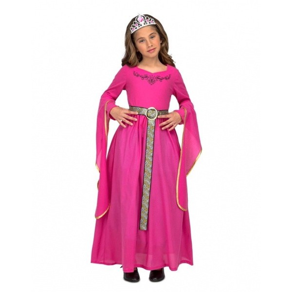 Disfraz Princesa Medieval Rosa niña