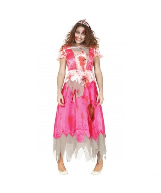 Disfraz Princesa Rosa Zombie para mujer