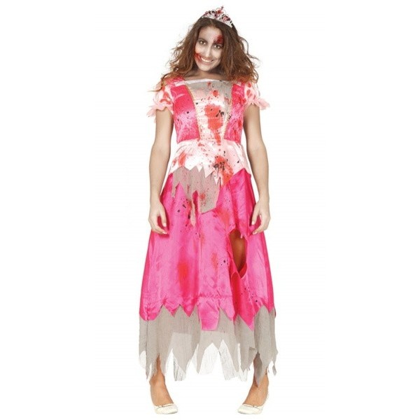 Disfraz Princesa Rosa Zombie para mujer