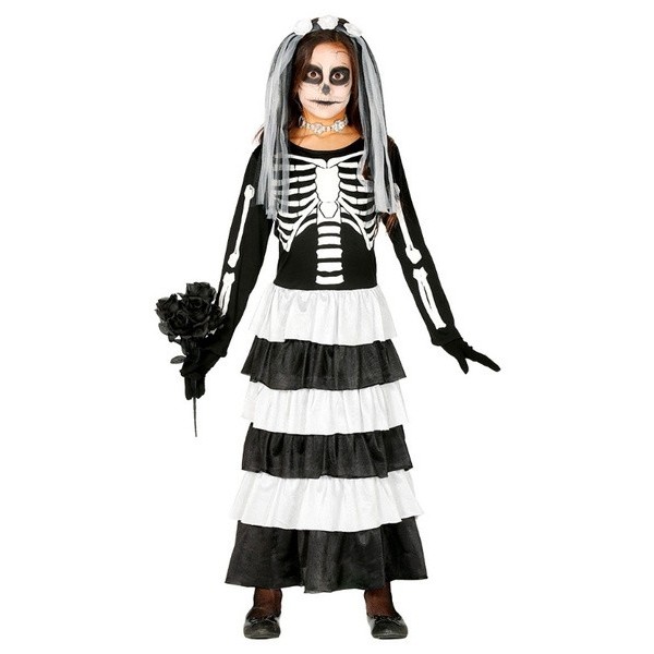 Disfraz Novia Esqueleto para niña