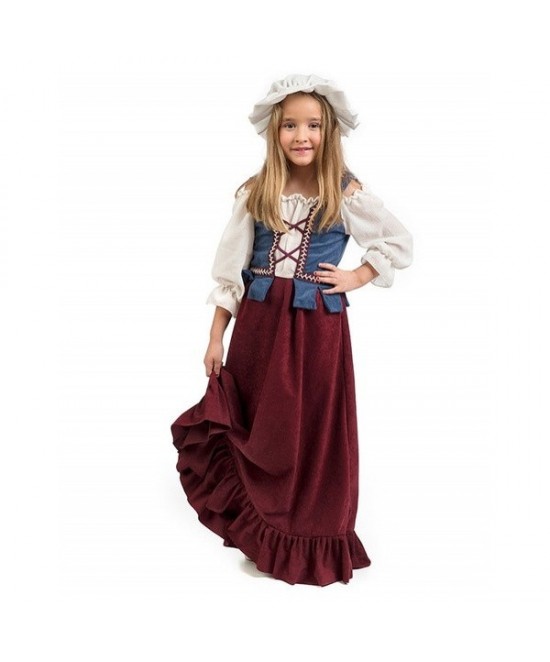 Disfraz Tabernera medieval merry niña
