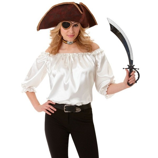 Blusa Pirata blanca  para mujer