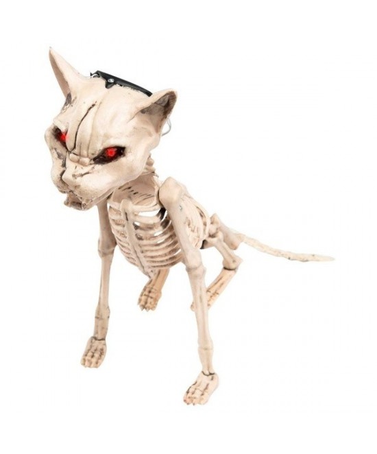 Esqueleto de Gato con luz 45x16 cm