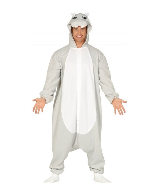 Disfraz Pijama Hipopótamo adulto