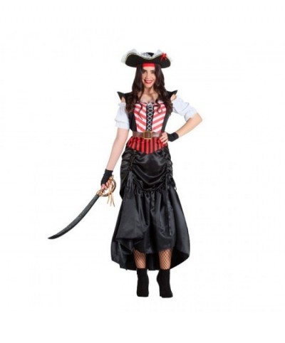 Disfraz Pirata falda larga para mujer
