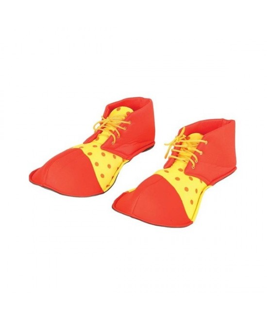 Zapatos Payaso rojo/amarillo adulto