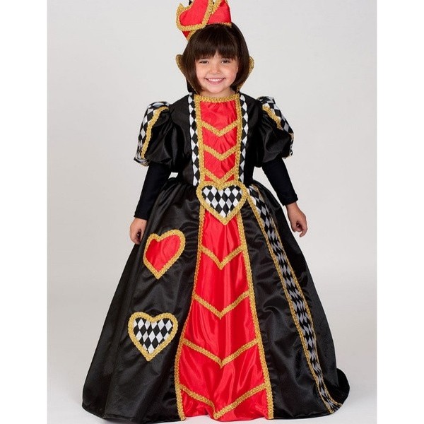Disfraz Reina de Corazones para niña lux