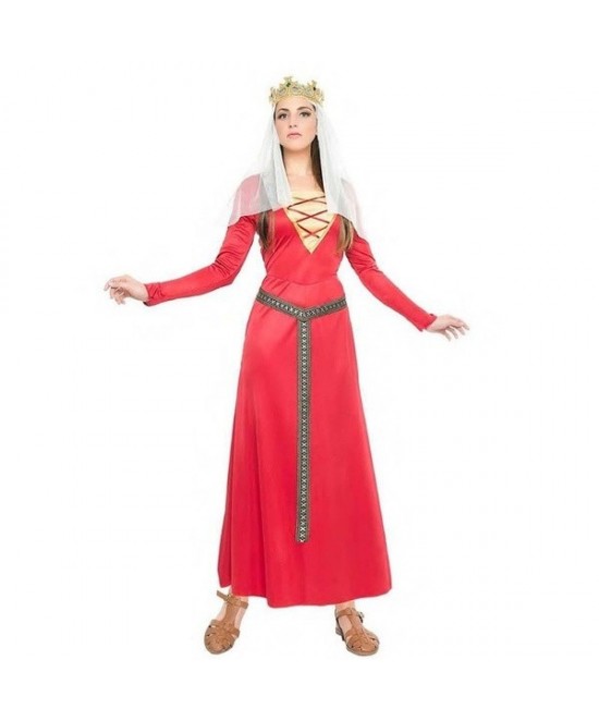 Disfraz de Dama medieval roja