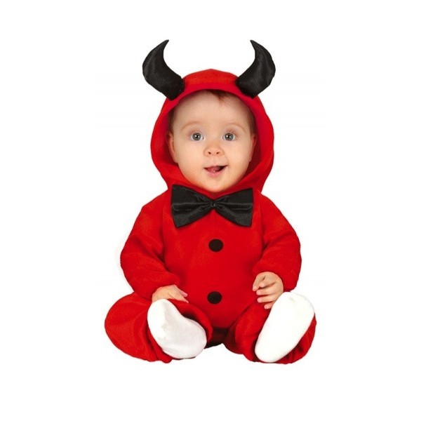 Disfraz  Diablillo con capucha bebes