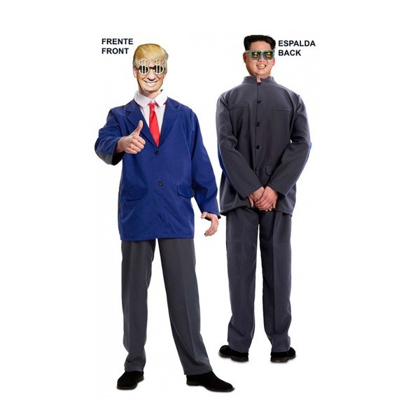 Disfraz doble Fun Trump-Kim Jong adulto