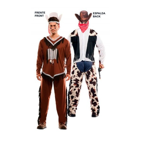 Disfraz doble Fun Indio-Vaquero hombre