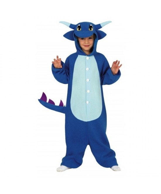 Disfraz pijama dragón azul infantil