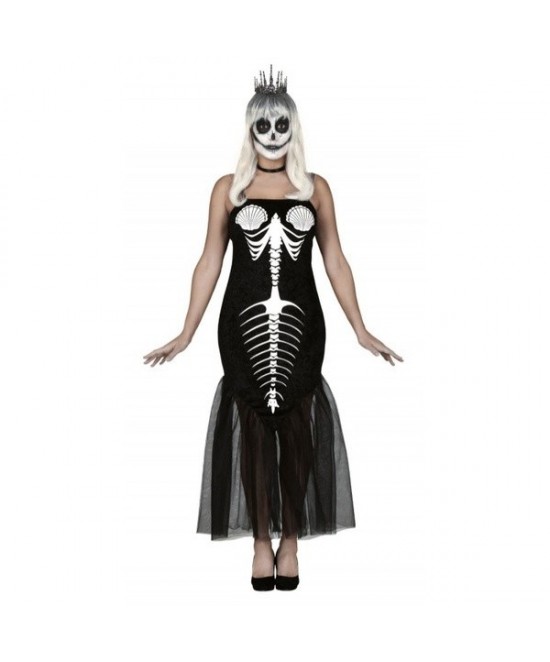 Disfraz Sirena esqueleto para mujer