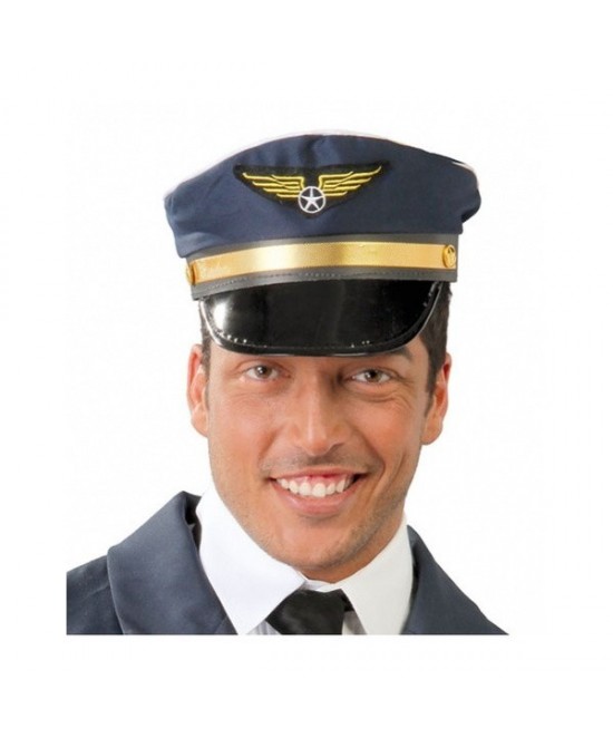 Gorra Piloto Aviador Azul