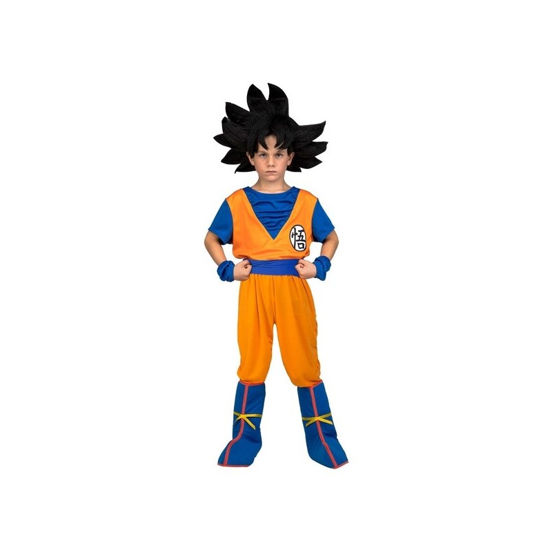 Disfraz de Goku con peluca niño