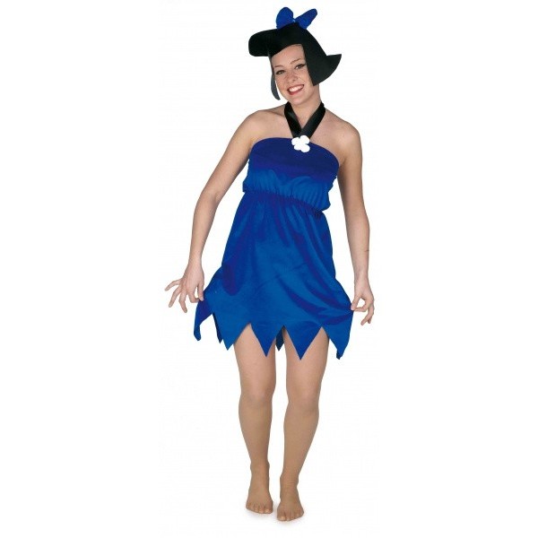 Disfraz Cavernícola azul mujer