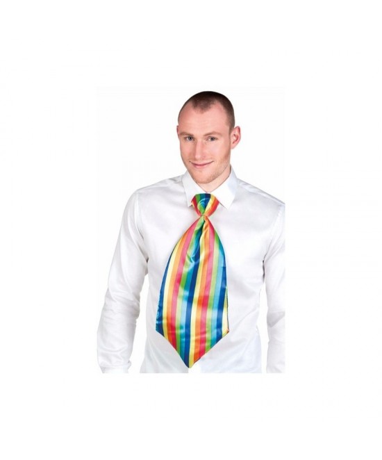 Corbata de payaso grande multicolor