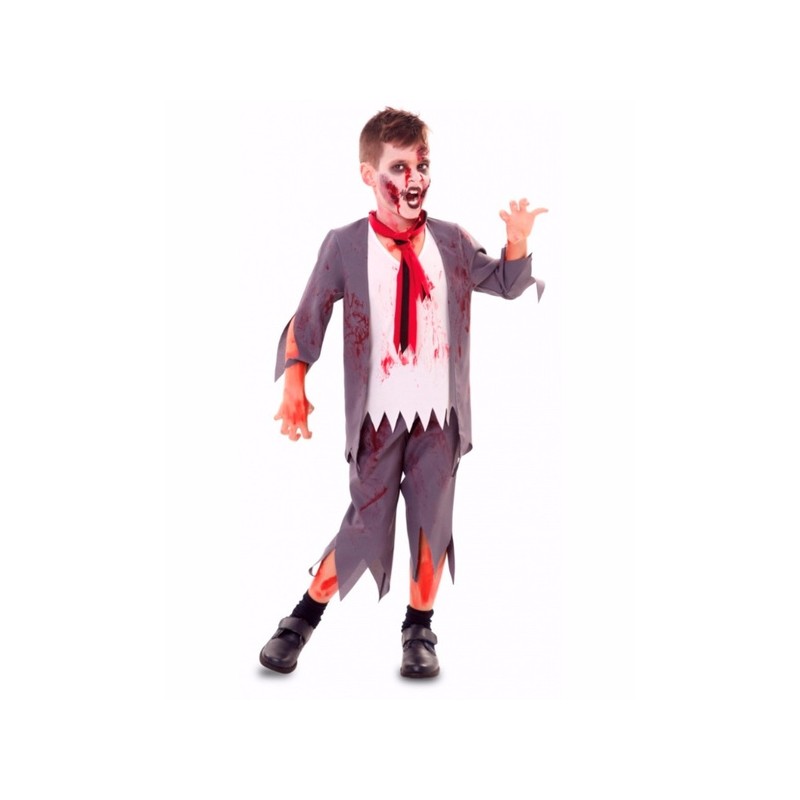 Disfraz Colegial Zombie para niño