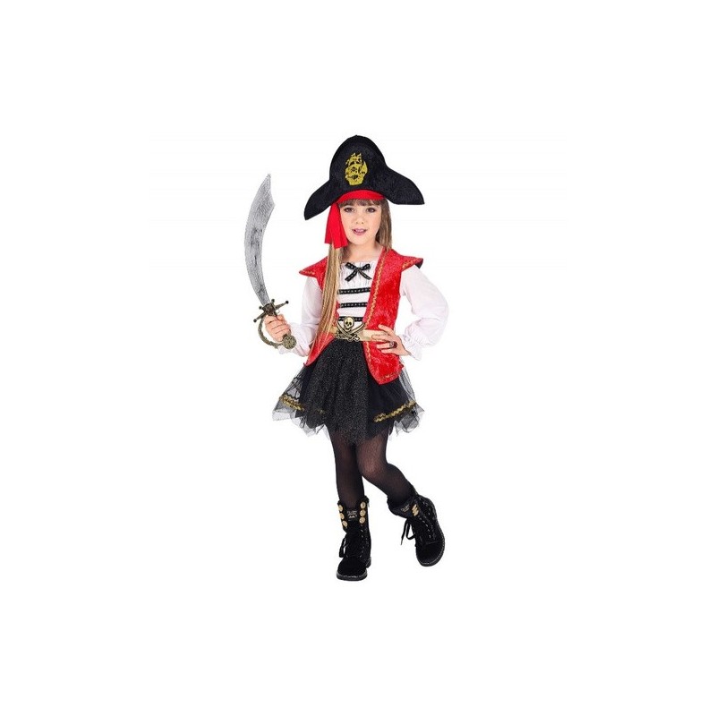 Disfraz Capitana Pirata para niña