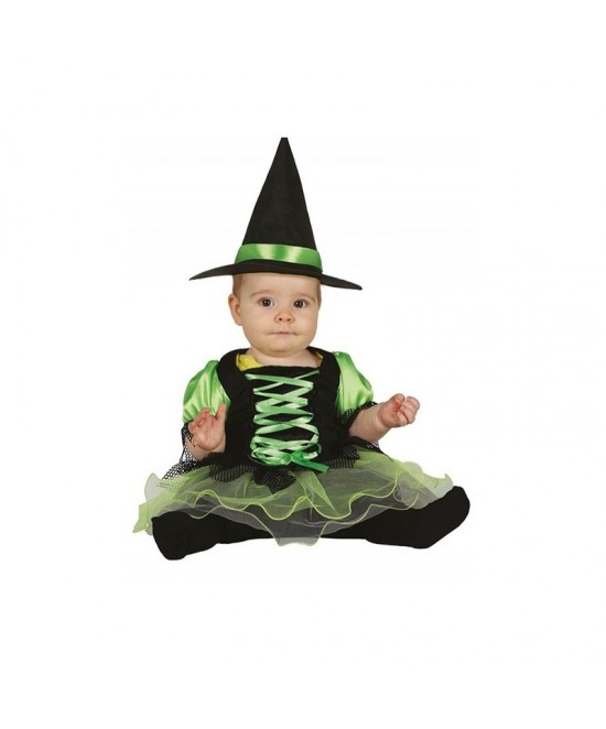 Disfraz Bruja bebé Tutú verde