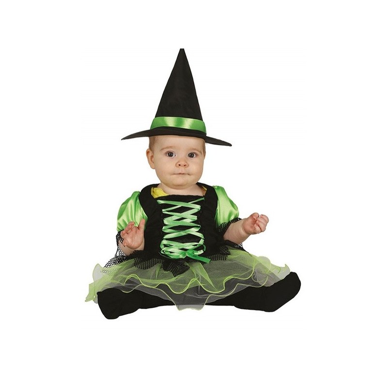 Disfraz Bruja bebé Tutú verde