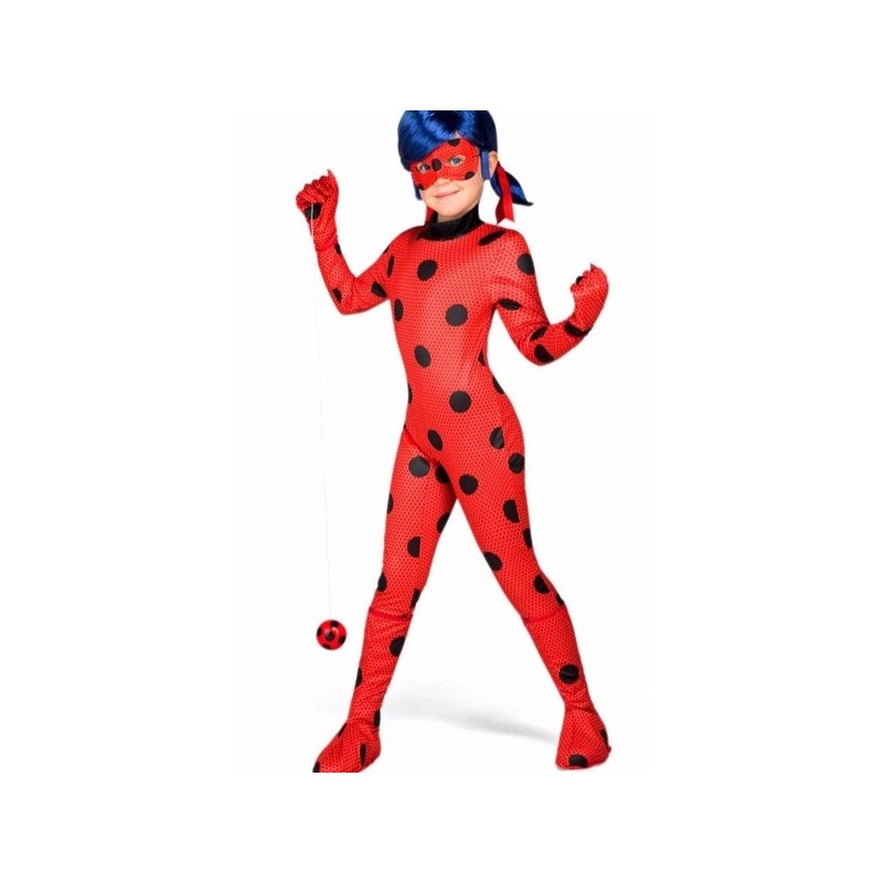 Disfraz Ladybug para niña con peluca