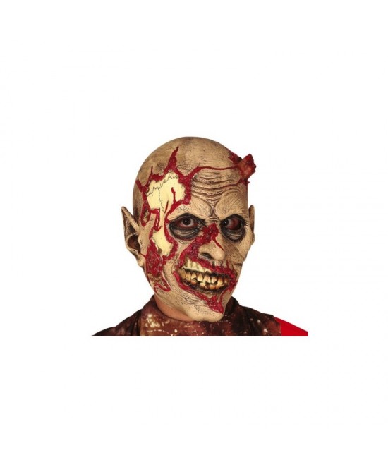 Máscara Zombie con estaca látex