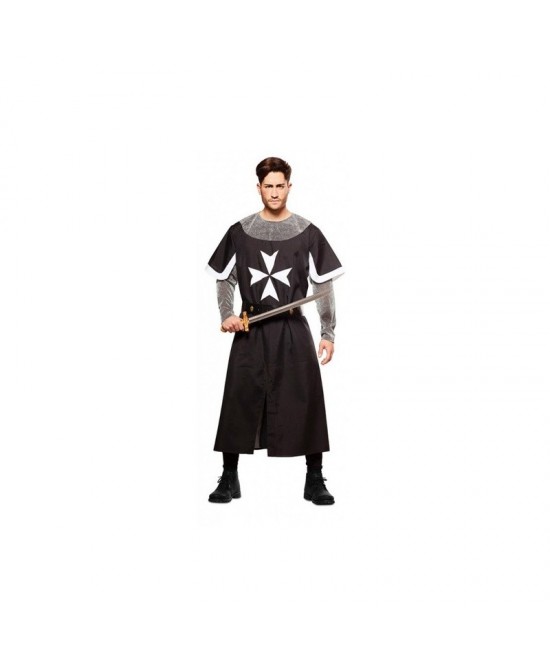 Disfraz de Cruzado medieval negro adulto
