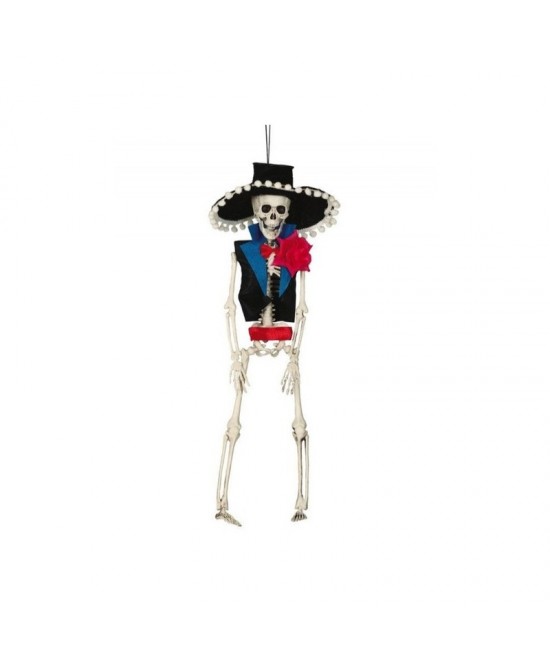 Colgante esqueleto mexicano 40 cms.