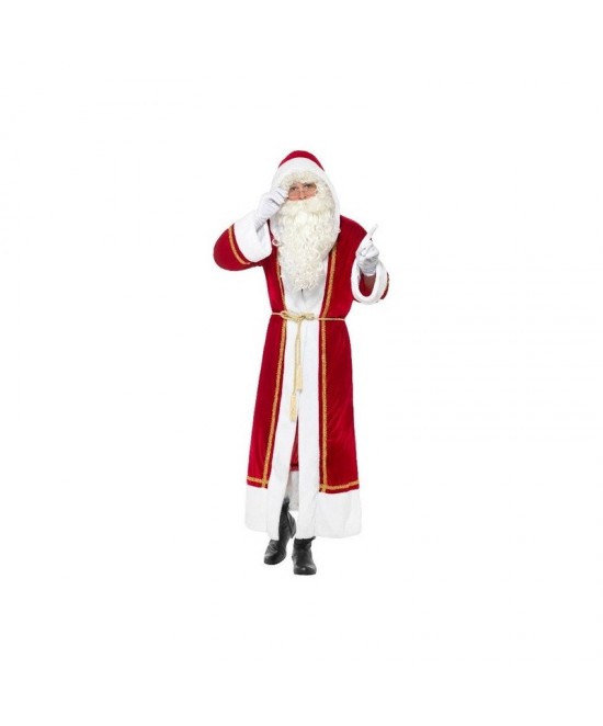 Disfraz Papa Noel tipo abrigo adulto