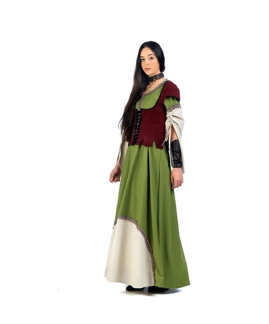Disfraz medieval Beatrice deluxe  mujer