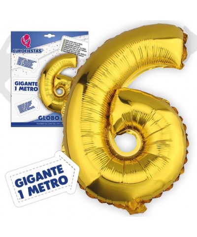 Globo Poliamida 1 Metro Oro/Plata unidad