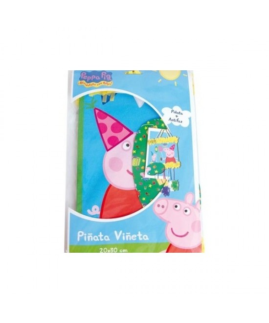 Piñata Viñeta Peppa Pig Con Antifaz