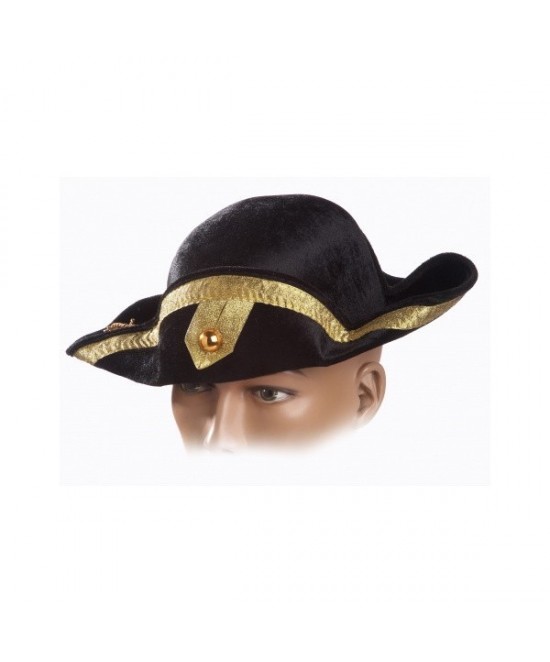 Sombrero Negro Y Dorado
