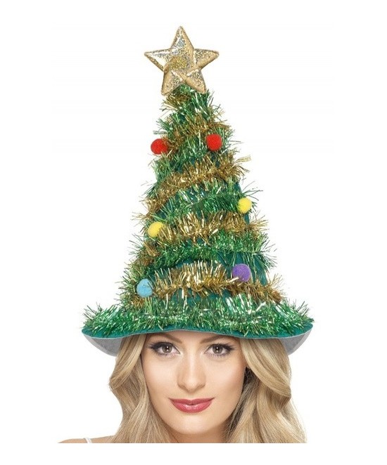 Sombrero árbol navideño adulto