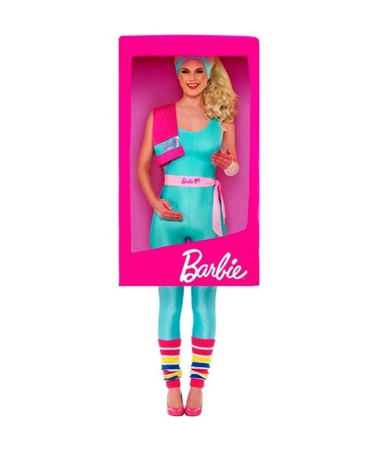 Disfraz caja Barbie 3D para...
