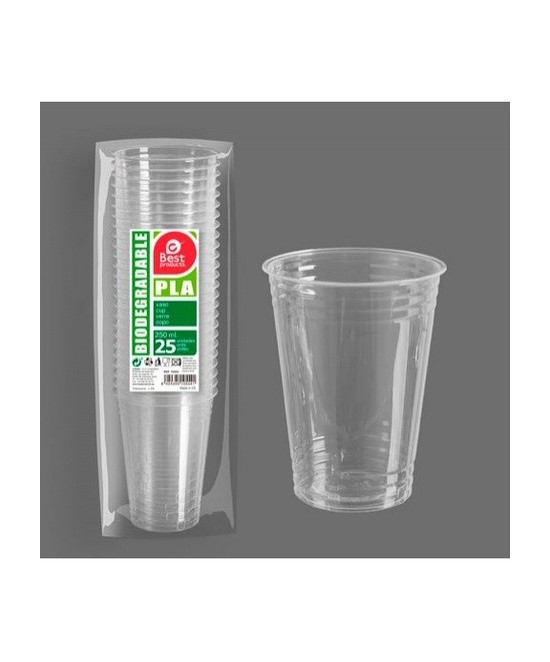 25 Vasos Biodegradables 250...