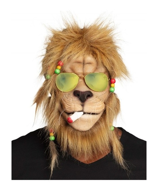 Máscara León Rastafari látex