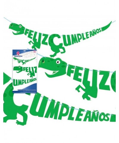 Guirnalda Feliz Cumpleaños Dinosaurio