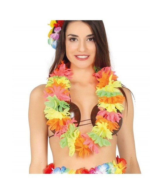 Collar Hawaiano multicolor...