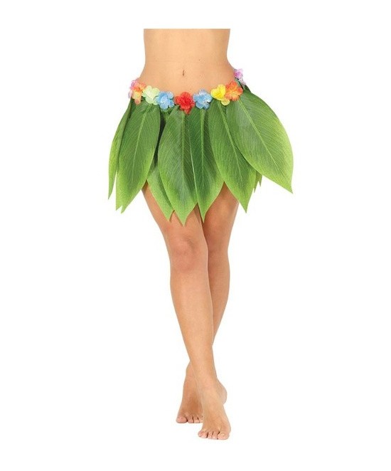 Falda Hawaiana hojas 38 cms.