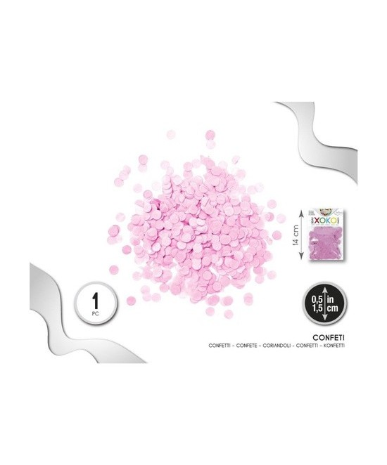 Confetti  Rosa 1.5 cms.