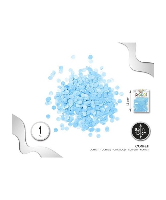 Confetti  Azul 1.5 cms.