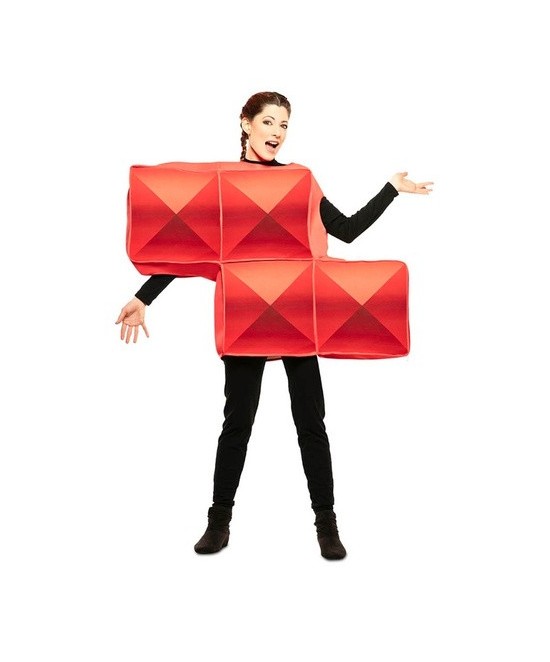 Disfraz de Tetris rojo Z...