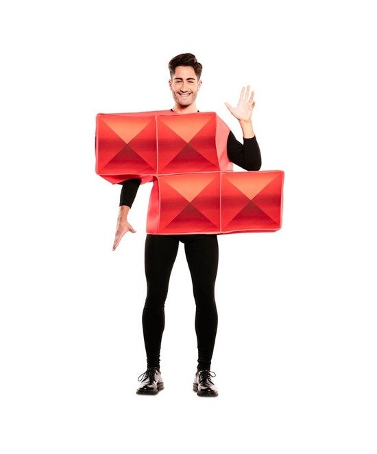Disfraz de Tetris rojo Z...